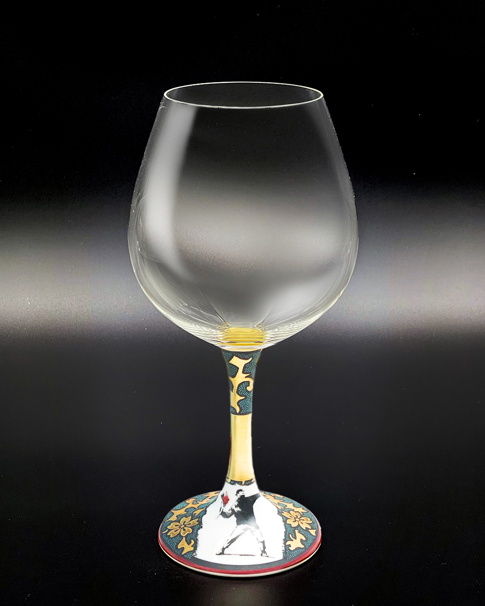 鏑木BOグラス／Banksy's Flower Bomber／仲田錦玉・画　桜太唐草青粒