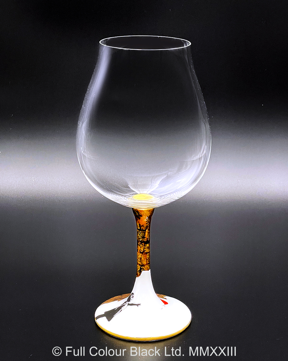 鏑木BNグラス／Banksy's Balloon Girl／高聡文・画　金彩レンガ