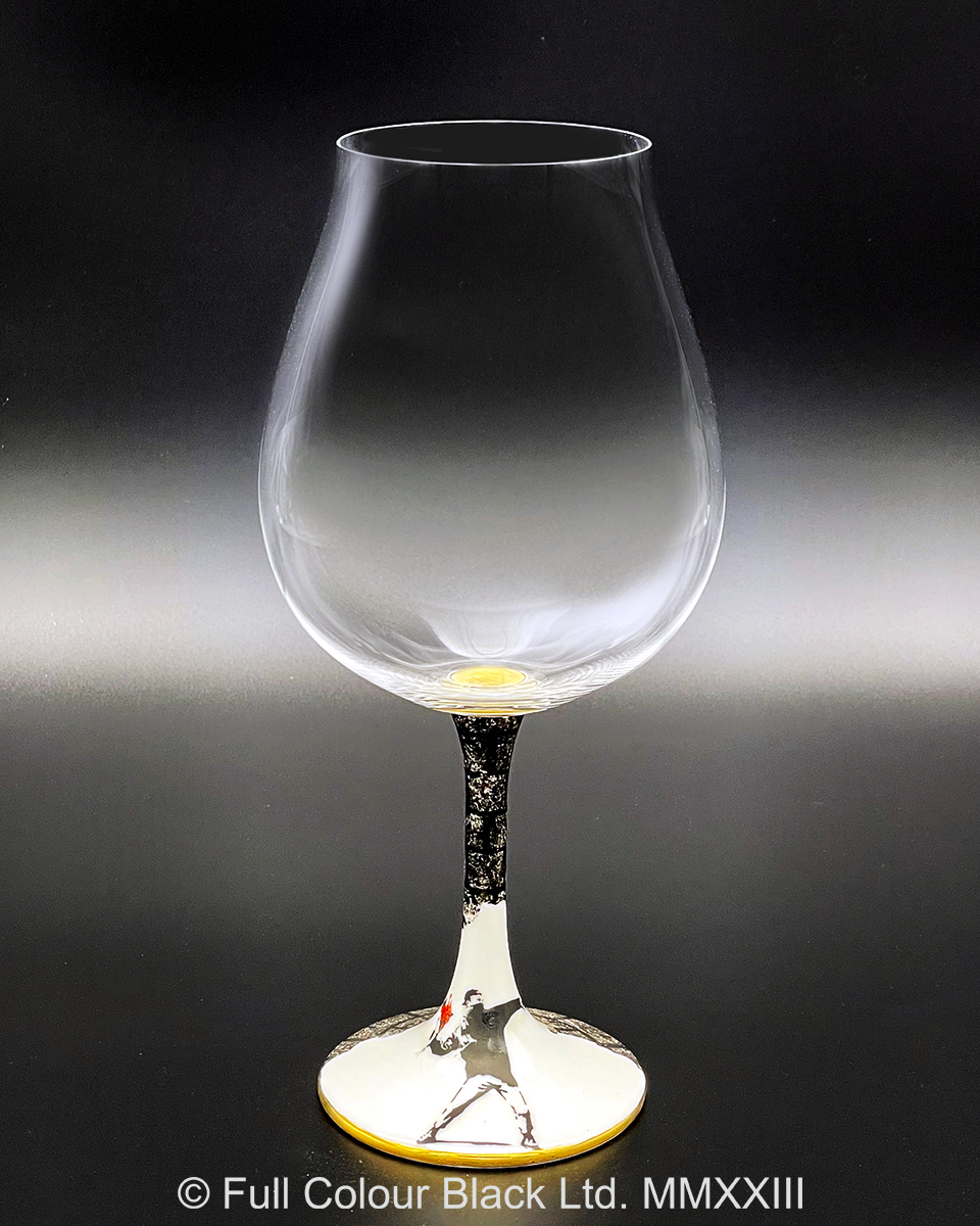 鏑木BNグラス／Banksy's Flower Bomber／高聡文・画　銀彩レンガ