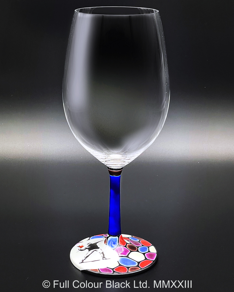 鏑木BBグラス／Banksy's Flower Bomber／糠川孝之・画　彩バイオレット