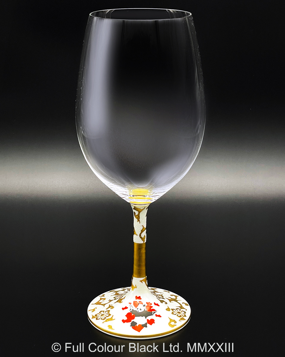 鏑木BBグラス／Banksy's Panda Gun／仲田錦玉・画　宝相華太唐草白粒