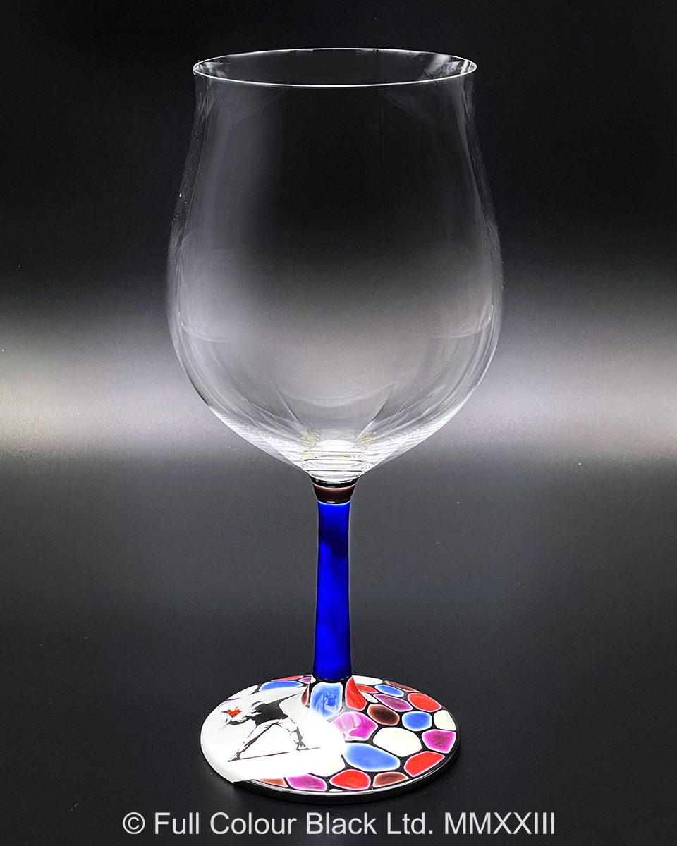 鏑木SSグラス／Banksy's Flower Bomber／糠川孝之・画　彩バイオレット