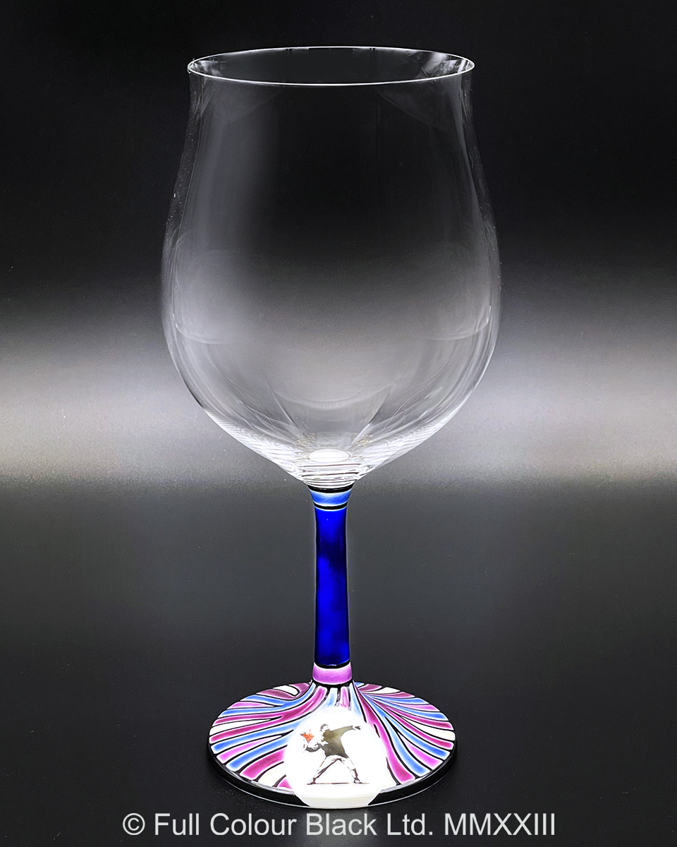 鏑木SSグラス／Banksy's Flower Bomber／糠川孝之・画　カラーライン