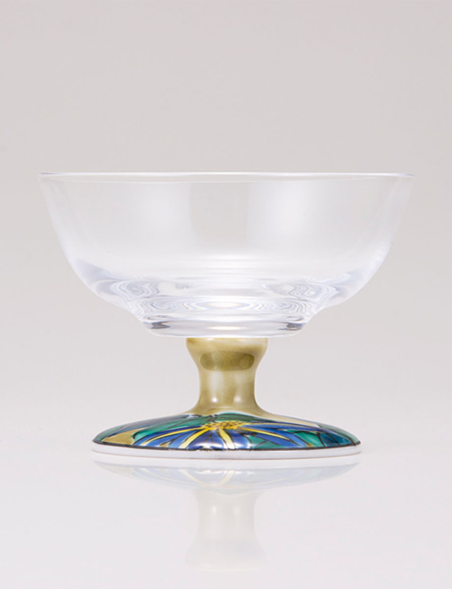 デザートグラス・中　鉄仙　アメ釉