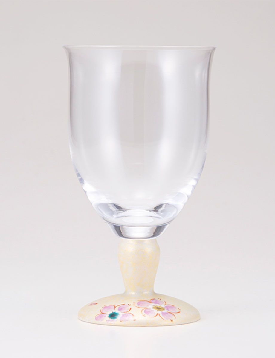 フリーグラス・大　さくら文　ゴールド