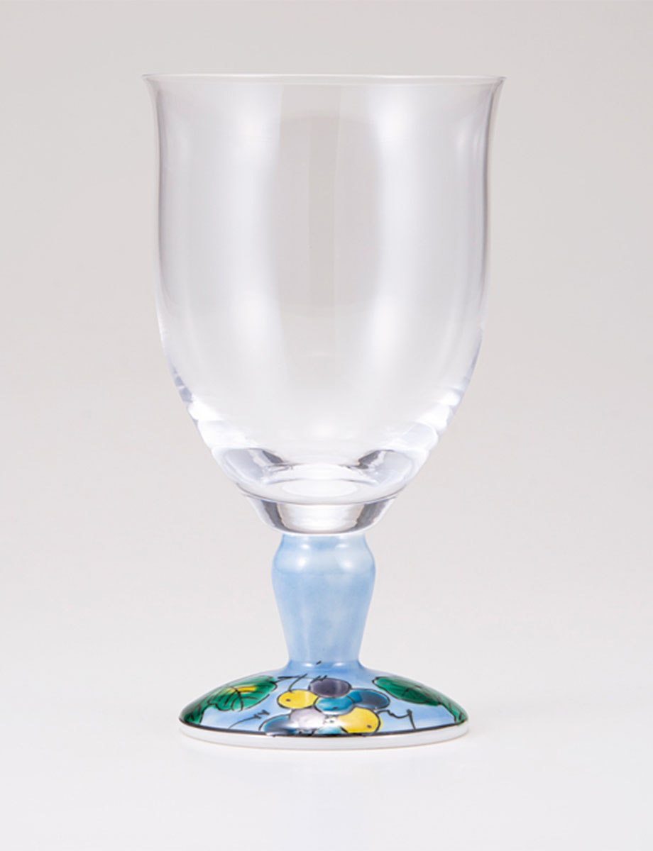 フリーグラス・大　ぶどう　ブルー