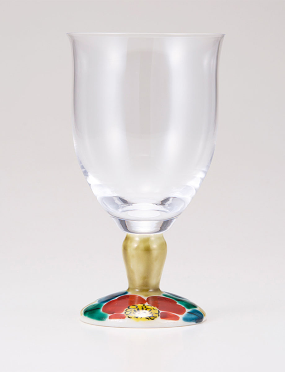 フリーグラス・大　山茶花　アメ釉