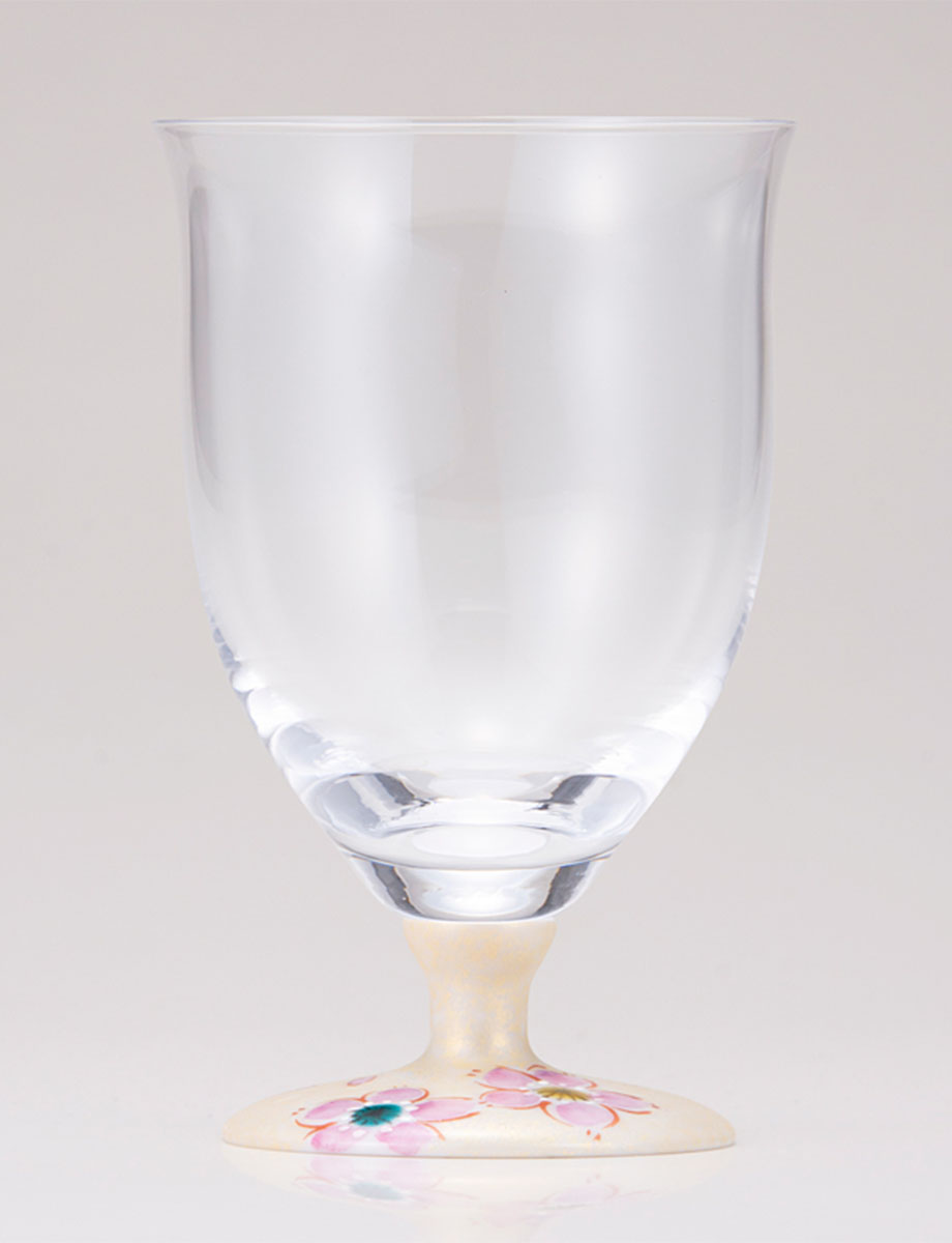 フリーグラス・中　さくら文　ゴールド