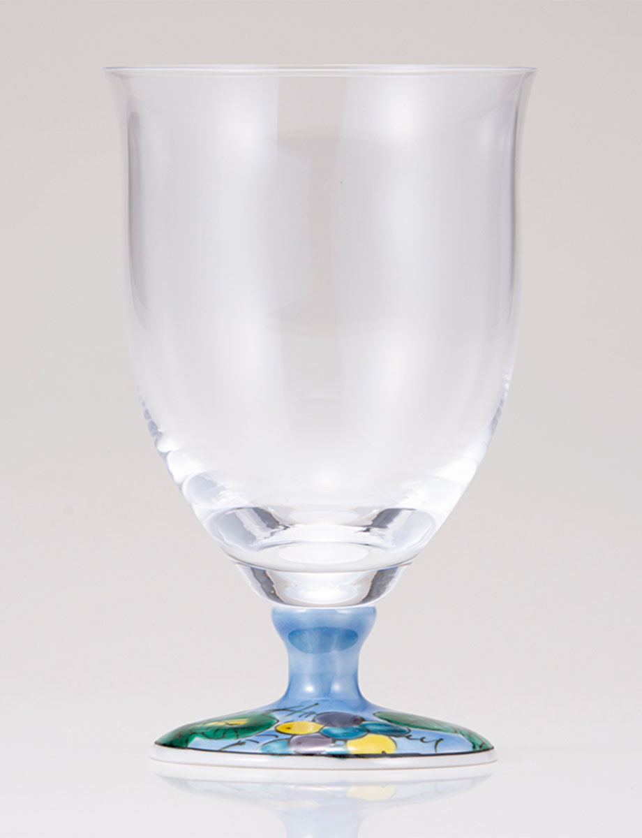 フリーグラス・中　ぶどう　ブルー