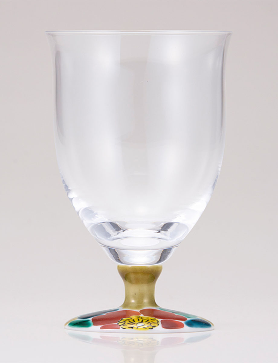 フリーグラス・中　山茶花　アメ釉