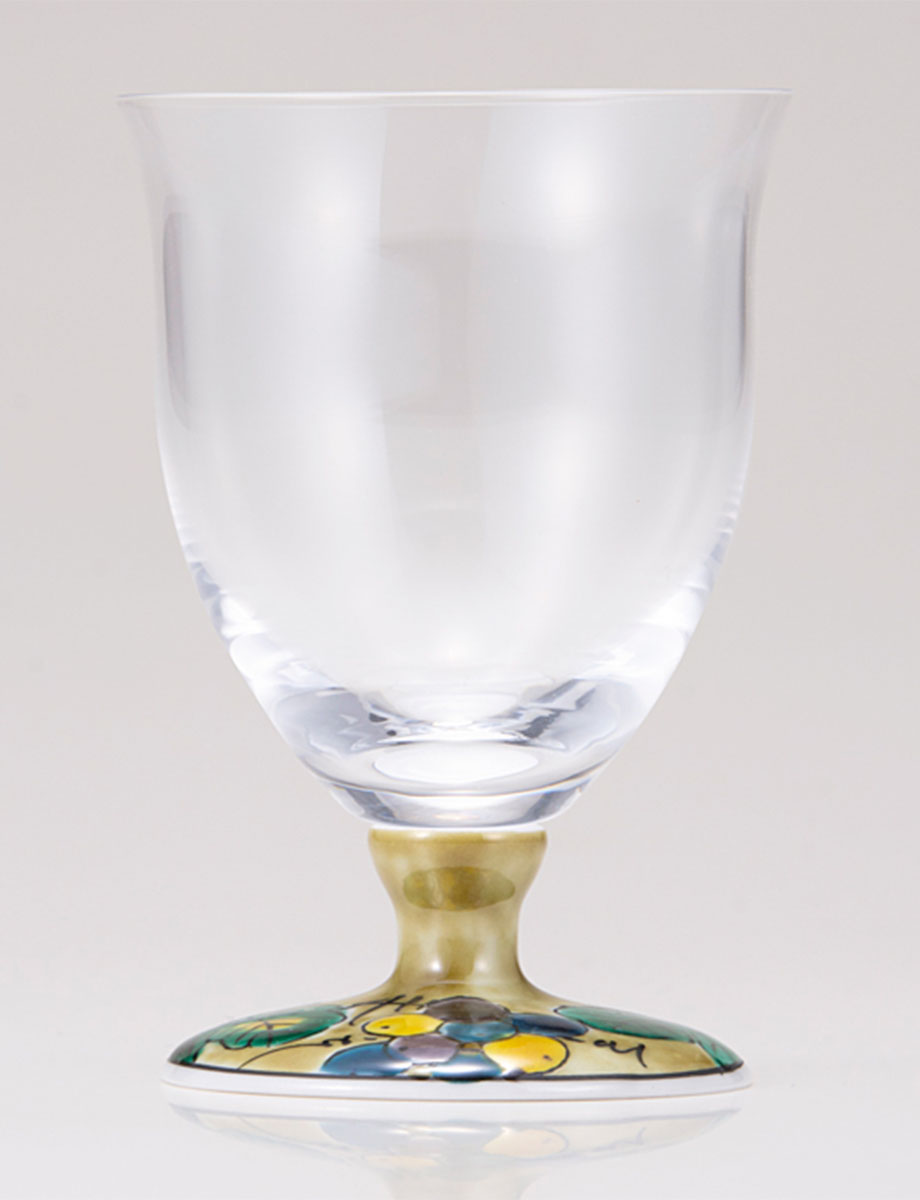 フリーグラス・小　ぶどう　アメ釉