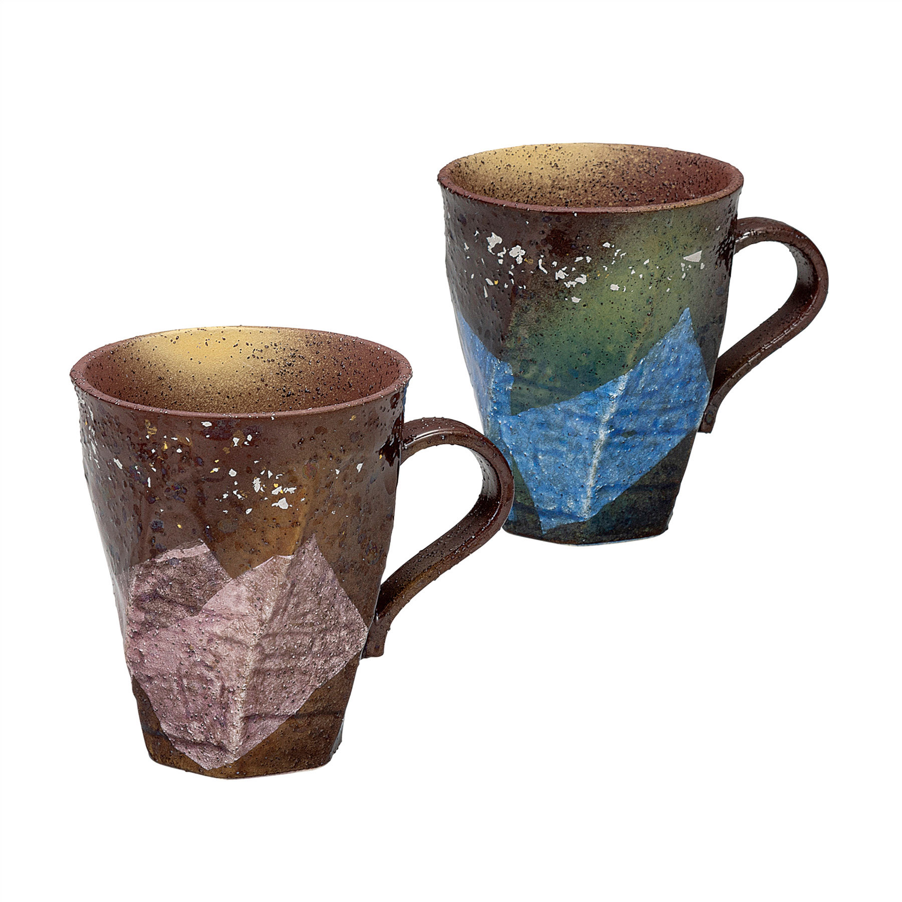 ペアマグカップ・銀彩金銀ちらし