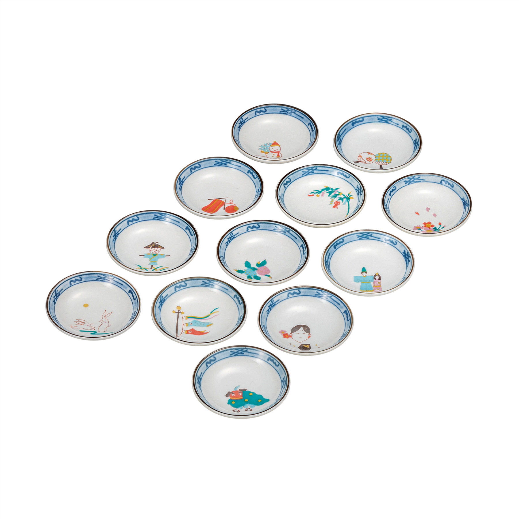 3号皿揃・絵ごよみ