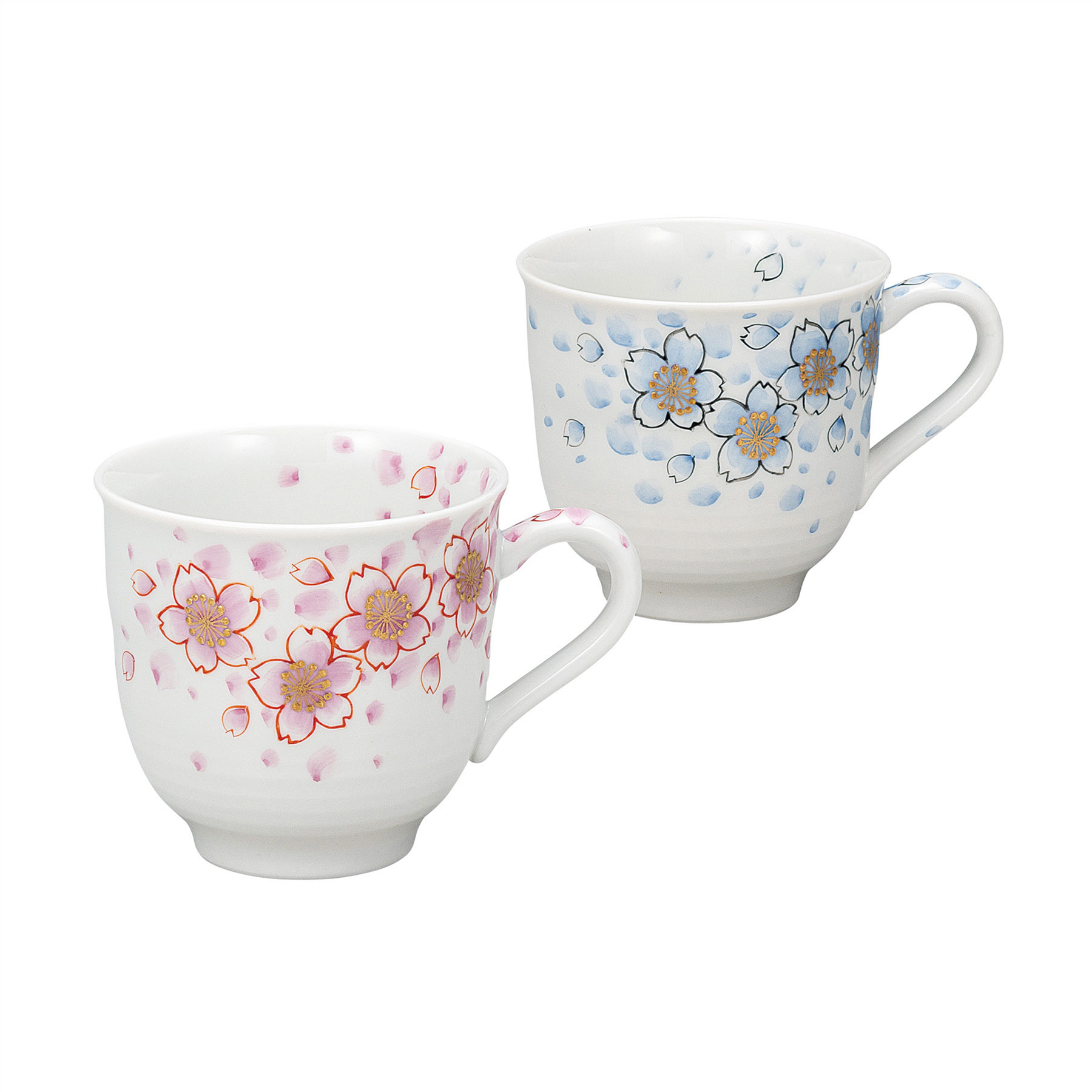 ペアマグカップ・金彩桜 
