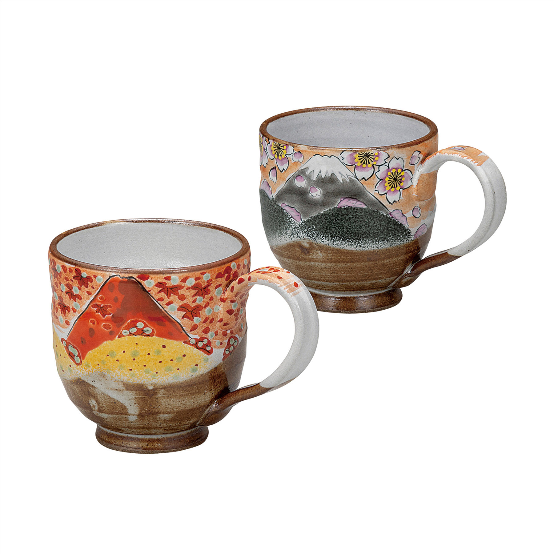 ペアマグカップ・春の富士・秋の富士 