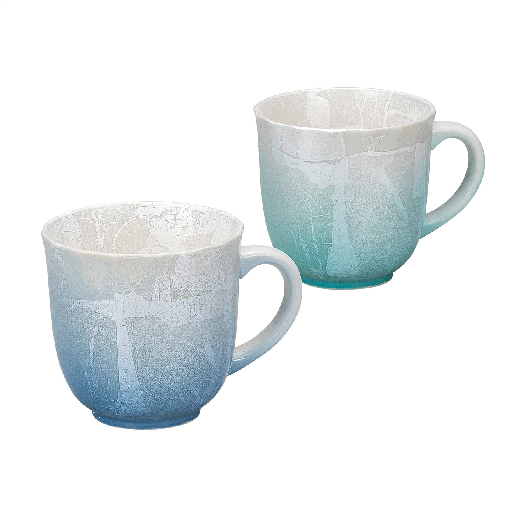 ペアマグカップ・銀彩 博峰