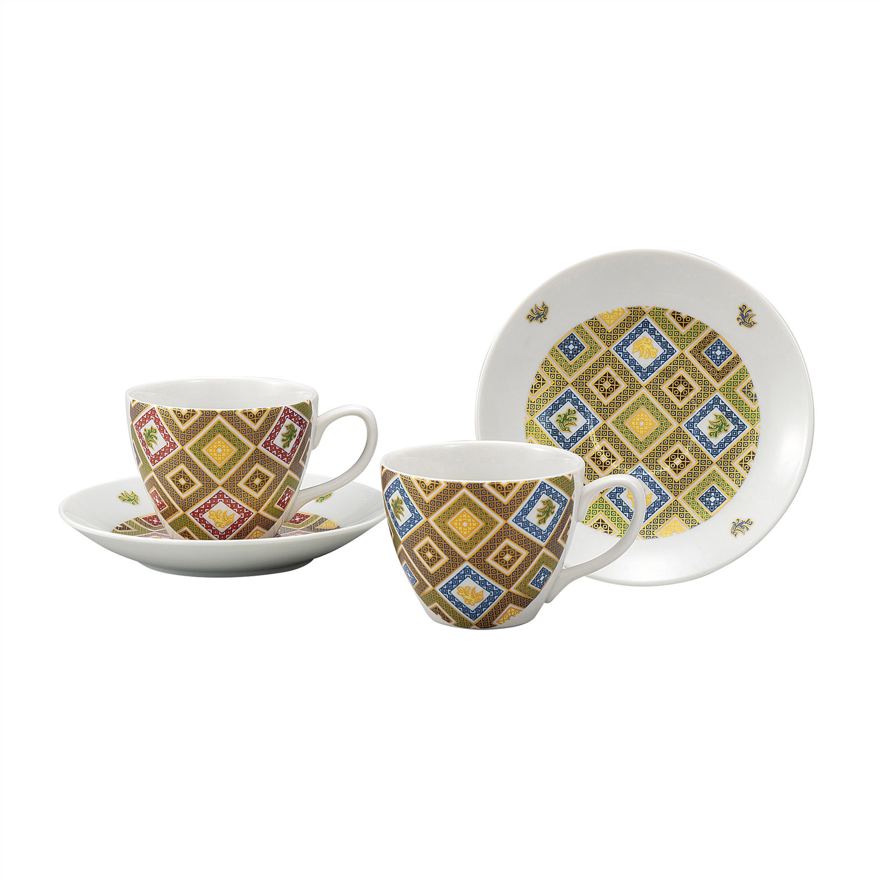 ペアコーヒー・金彩石畳