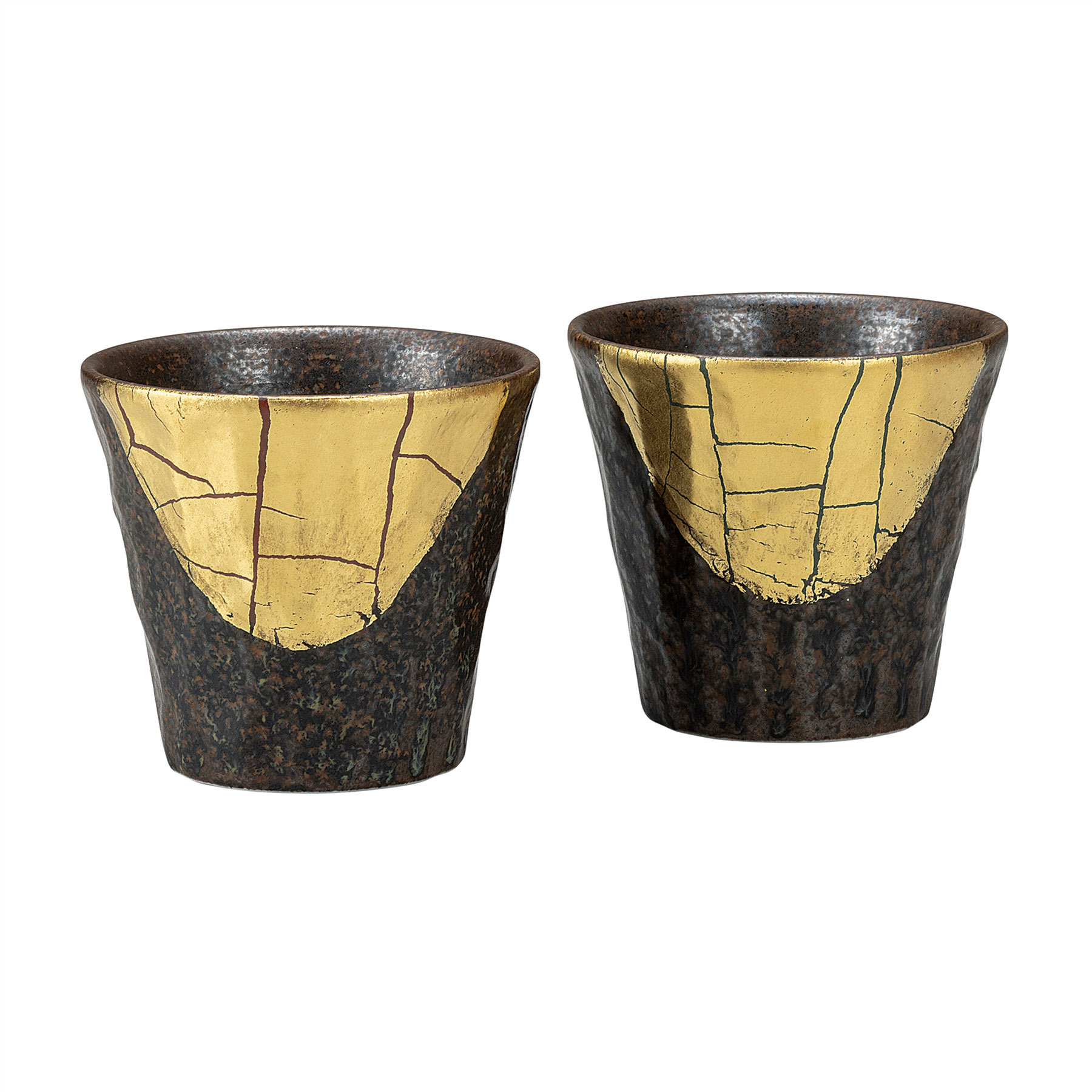 ペア焼酎カップ・金箔彩