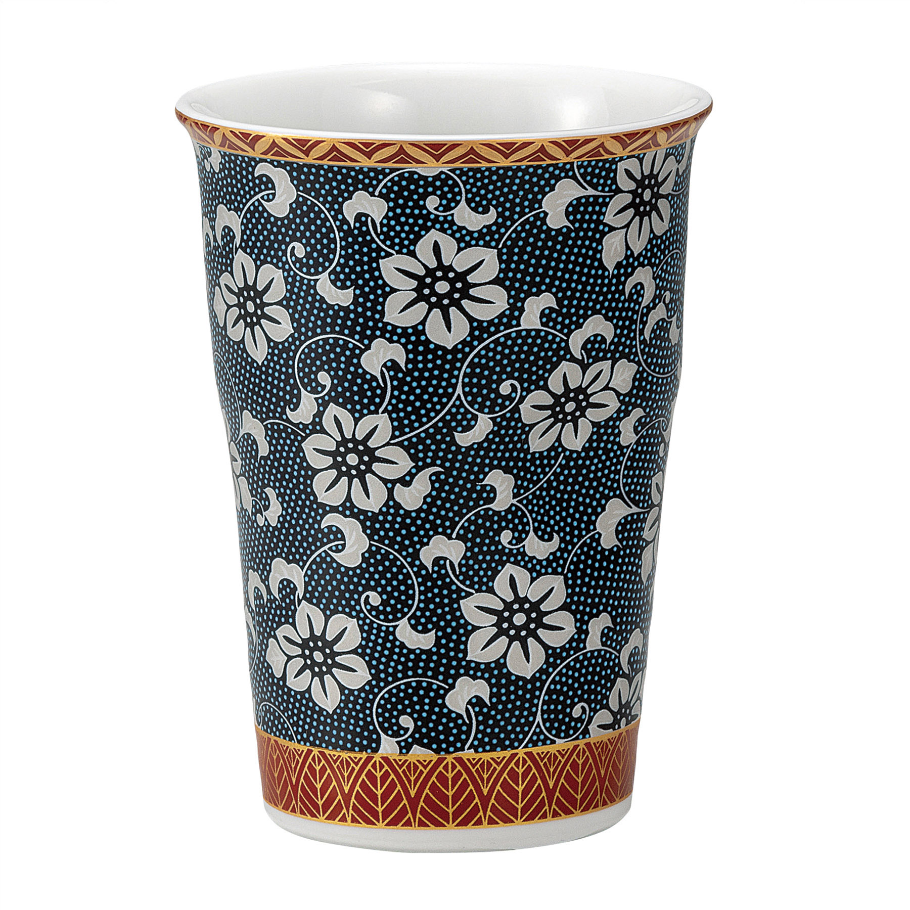 フリーカップ・青粒鉄仙文