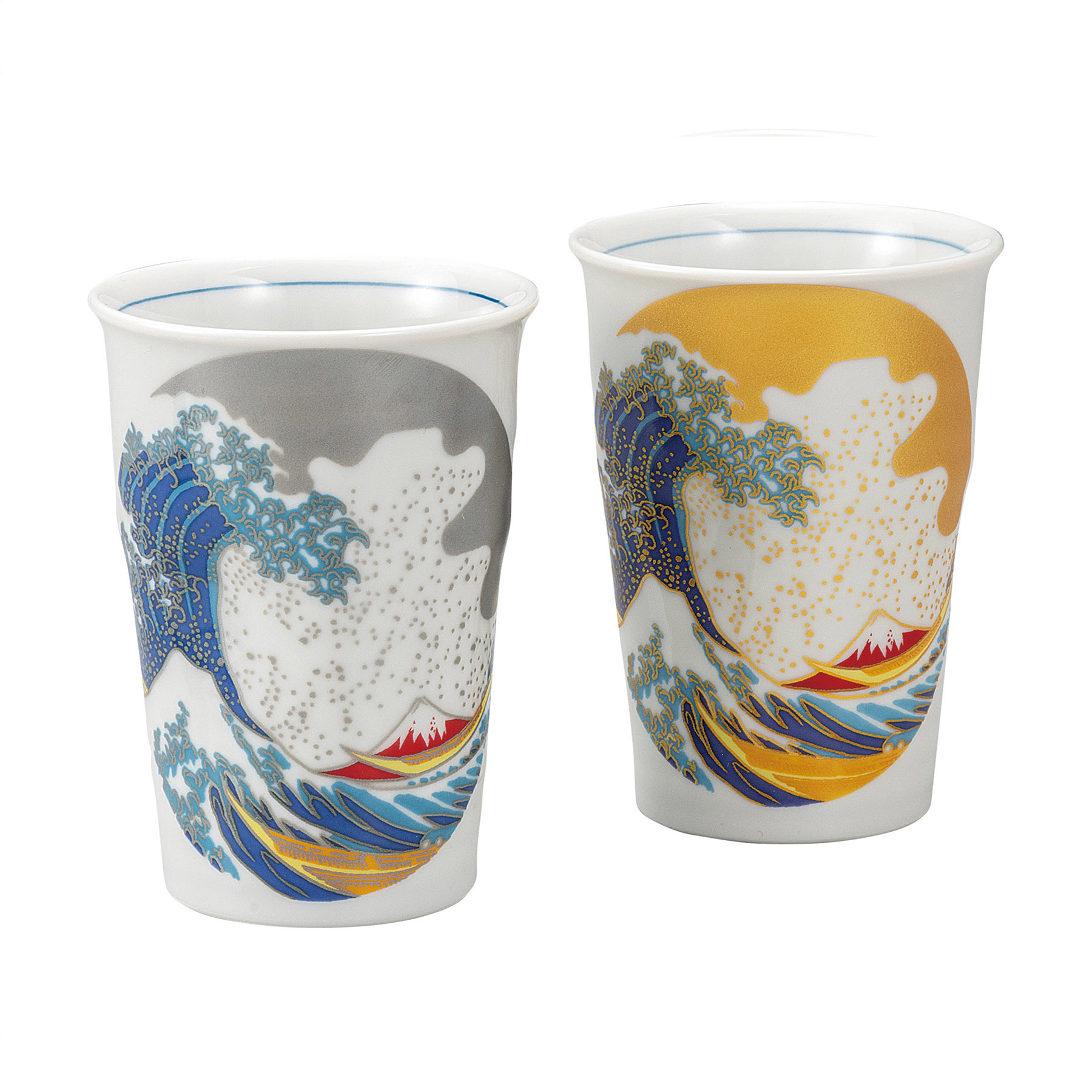 ペアフリーカップ・北斎　波