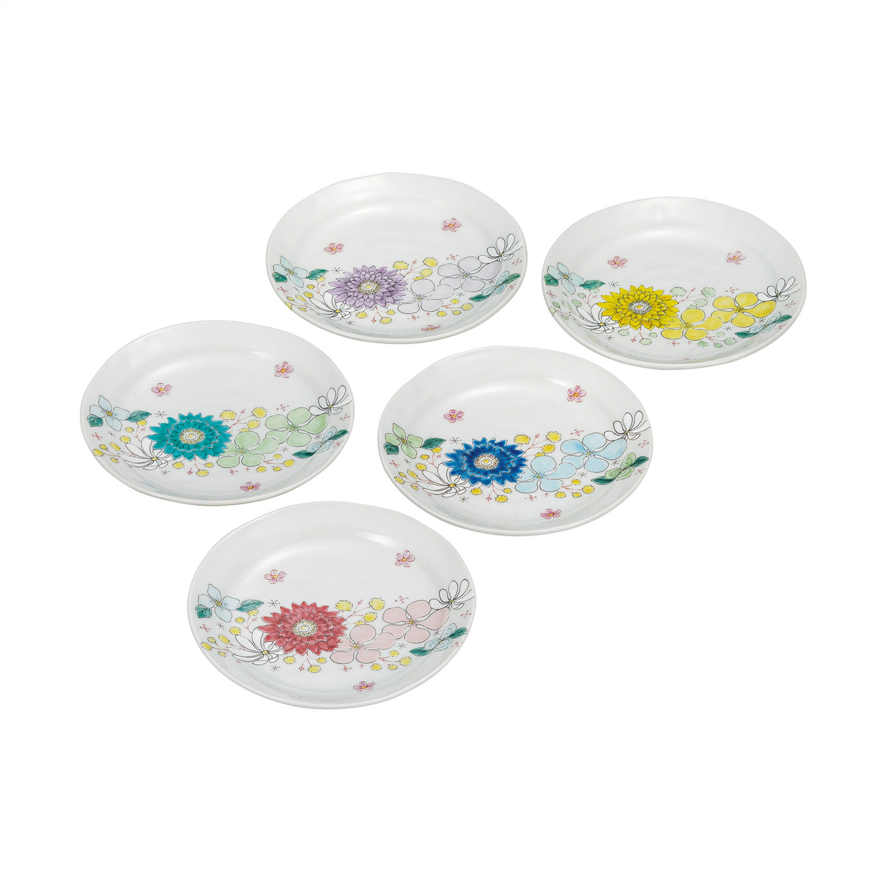 5.2号皿揃・花はな