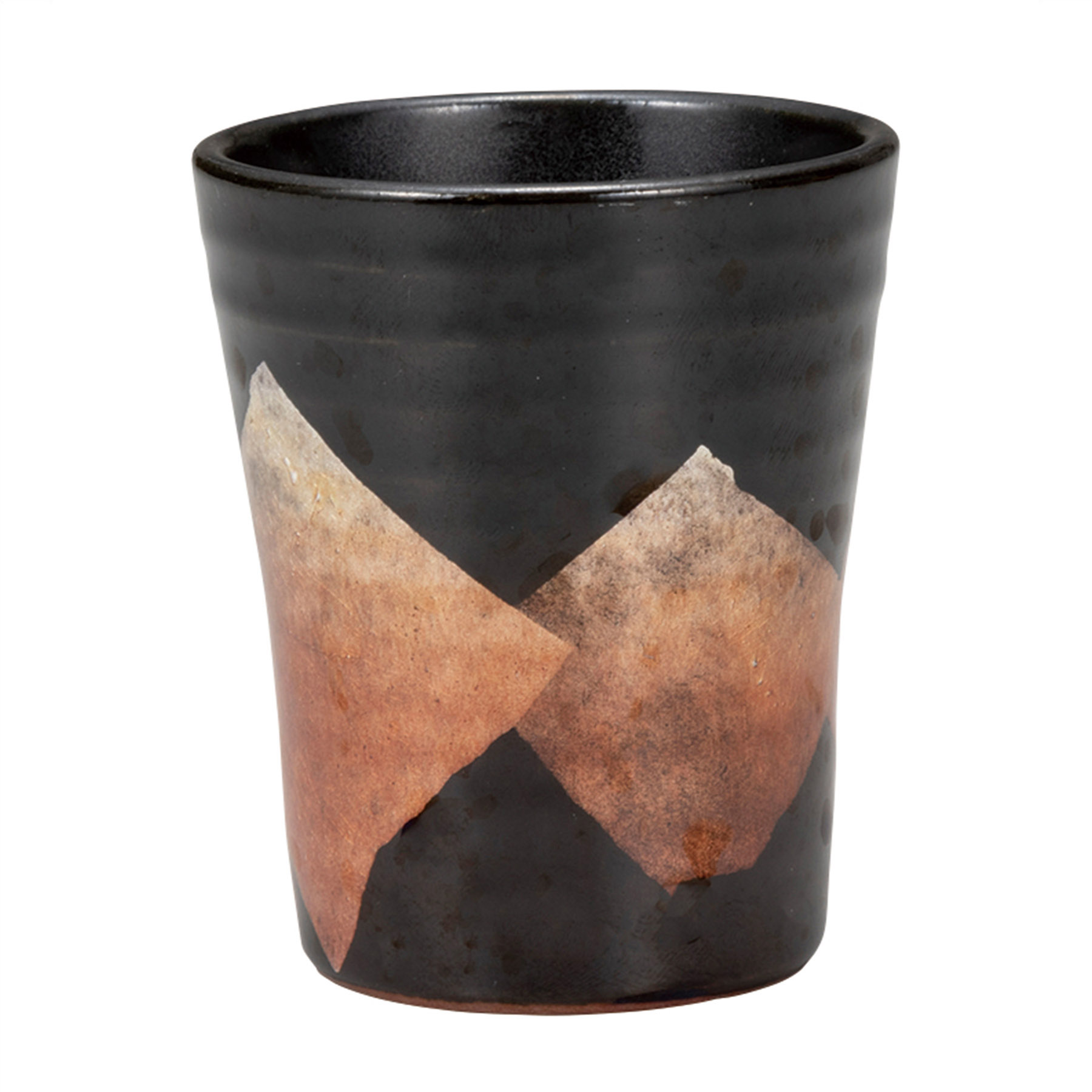 冷酒杯・銀彩　オレンジ