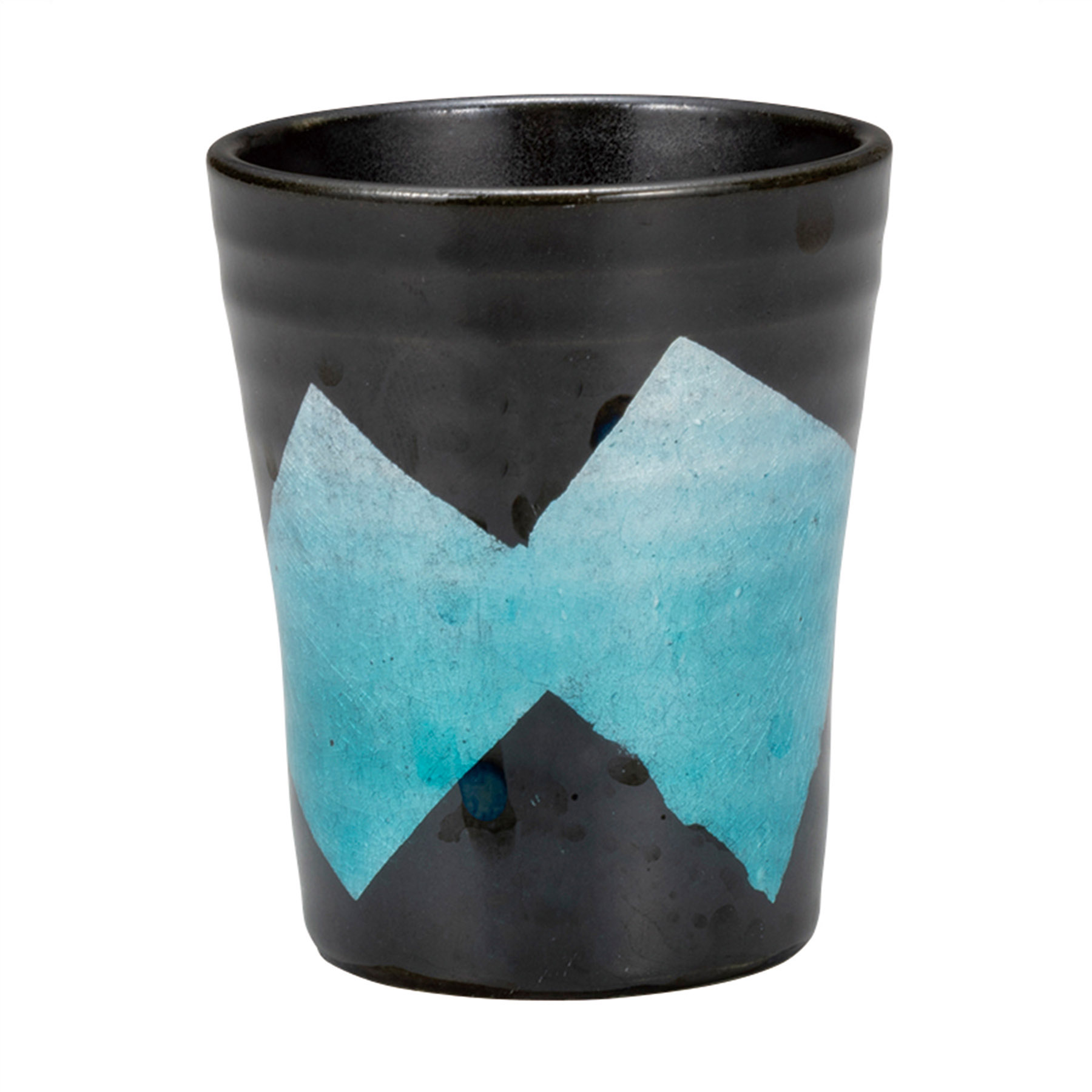 冷酒杯・銀彩　水色