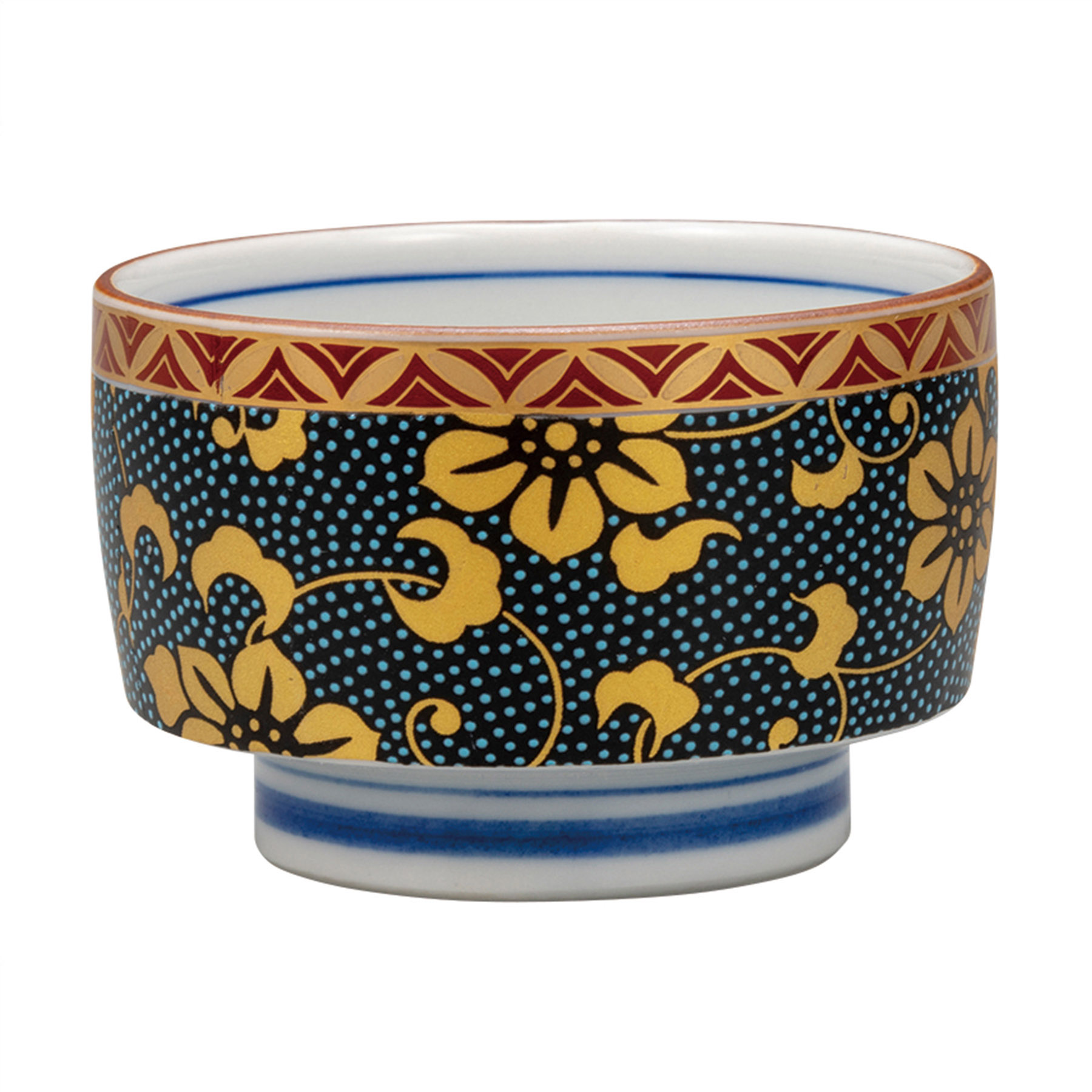 ぐい呑・青粒鉄仙