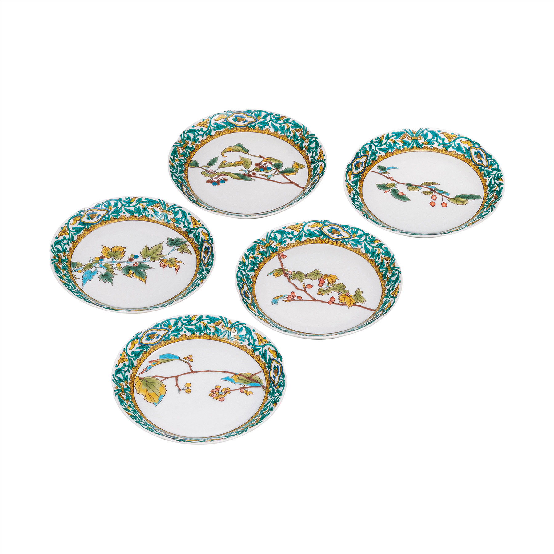 5.2号皿揃・果実絵変り