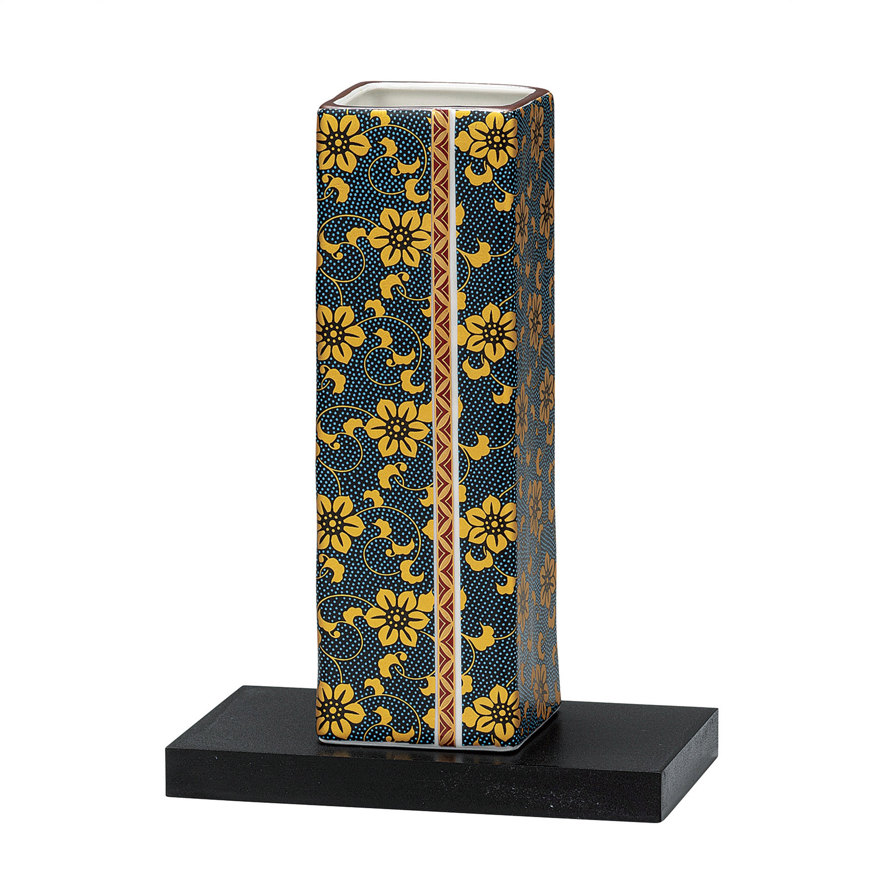 6号花瓶・青粒鉄仙（台付）