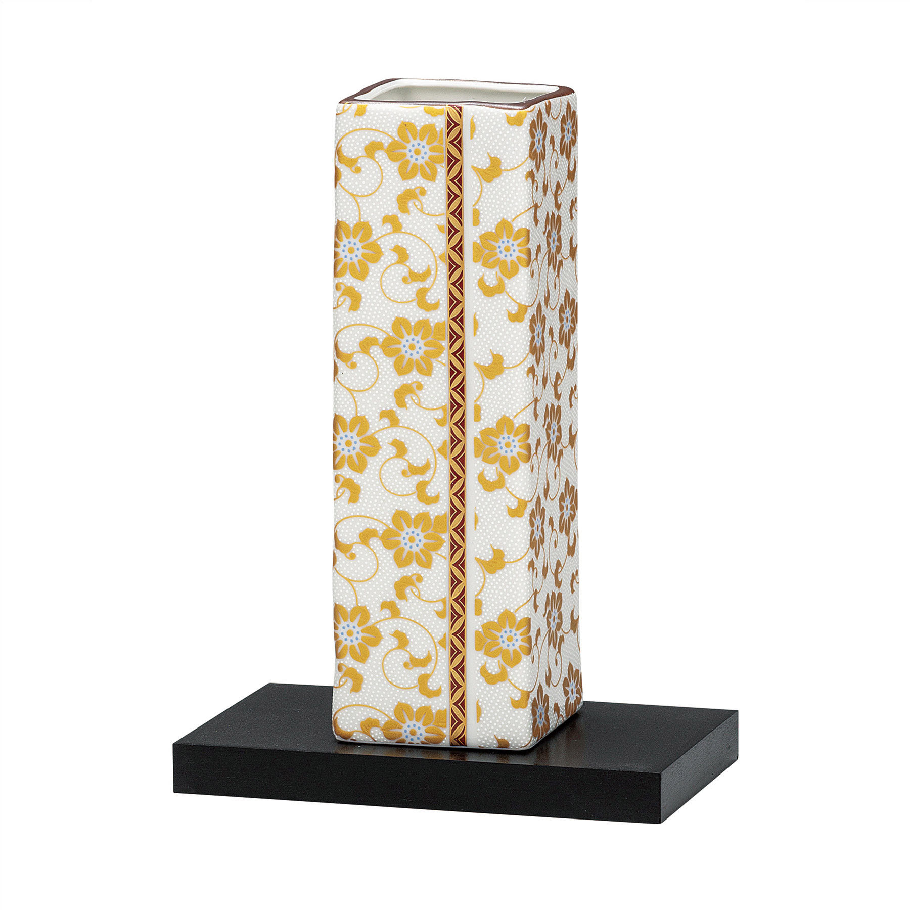 6号花瓶・白粒鉄仙（台付）