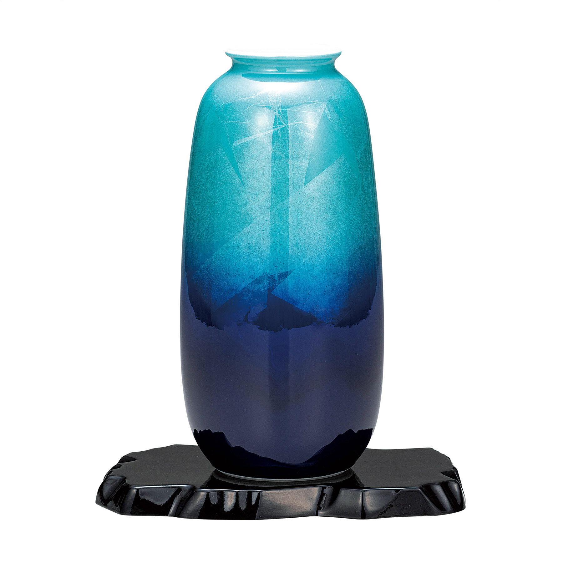 8号寸胴花瓶・銀彩（台付）