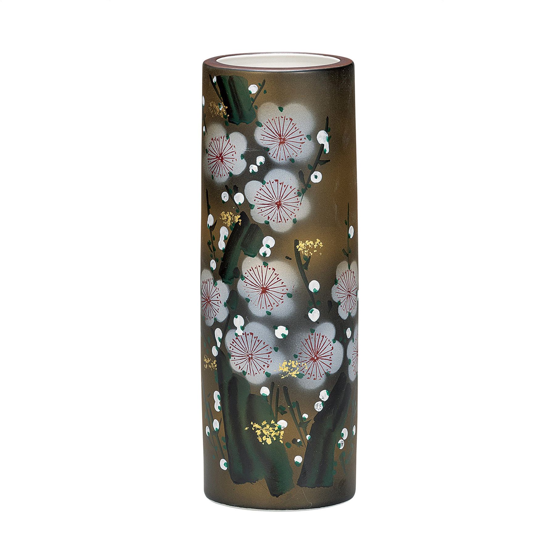 8号花瓶・金箔梅の図