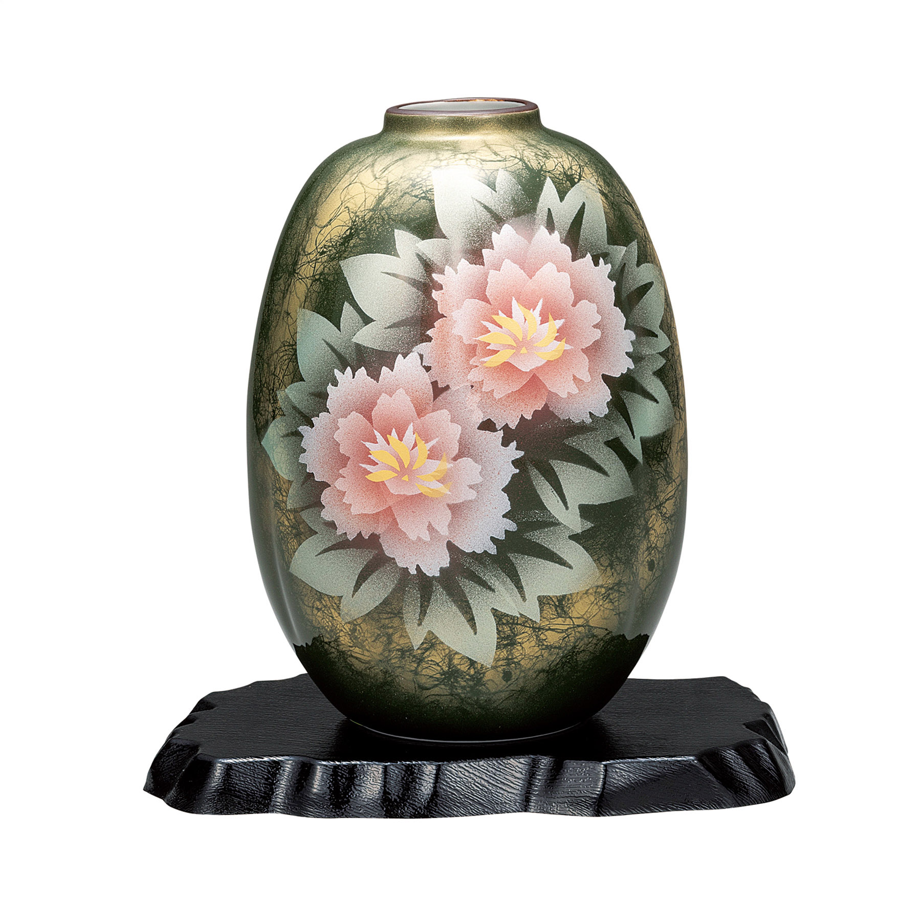 8号花瓶・牡丹（台付）