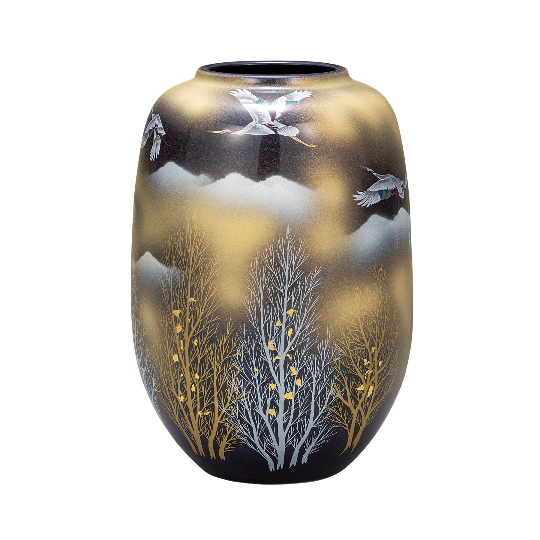 8号花瓶・金雲鶴木立