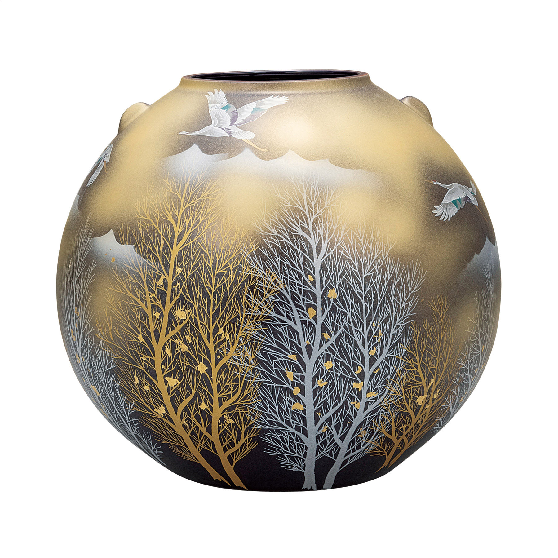 8号花瓶・金雲鶴木立