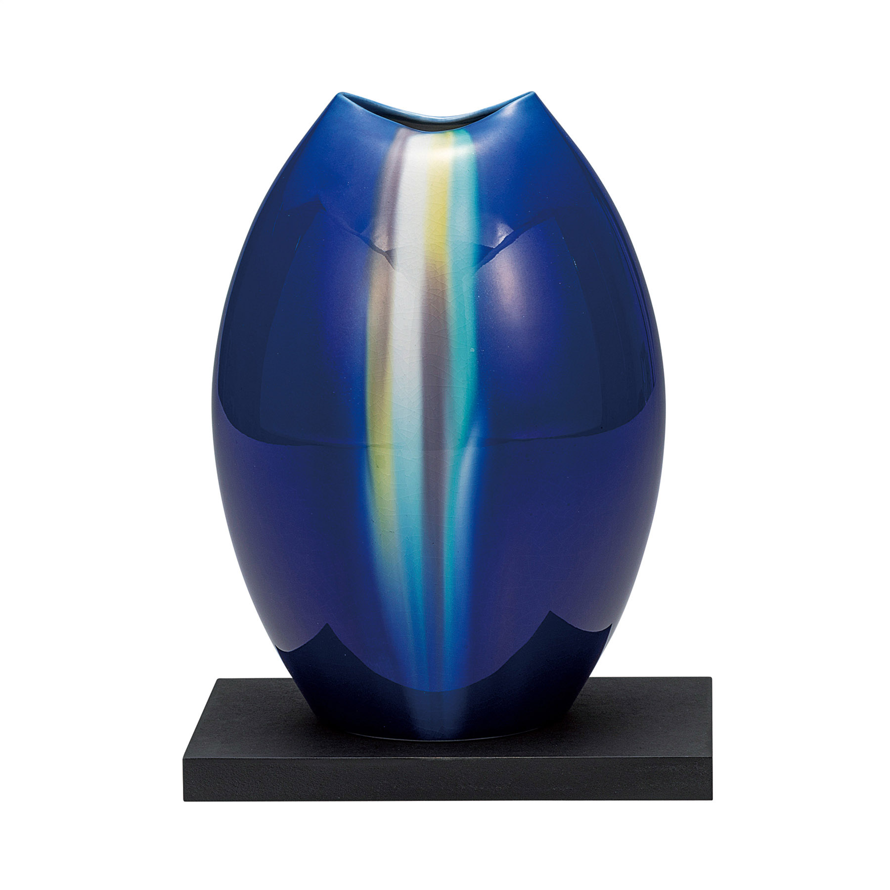 7号花瓶・釉彩（台付）