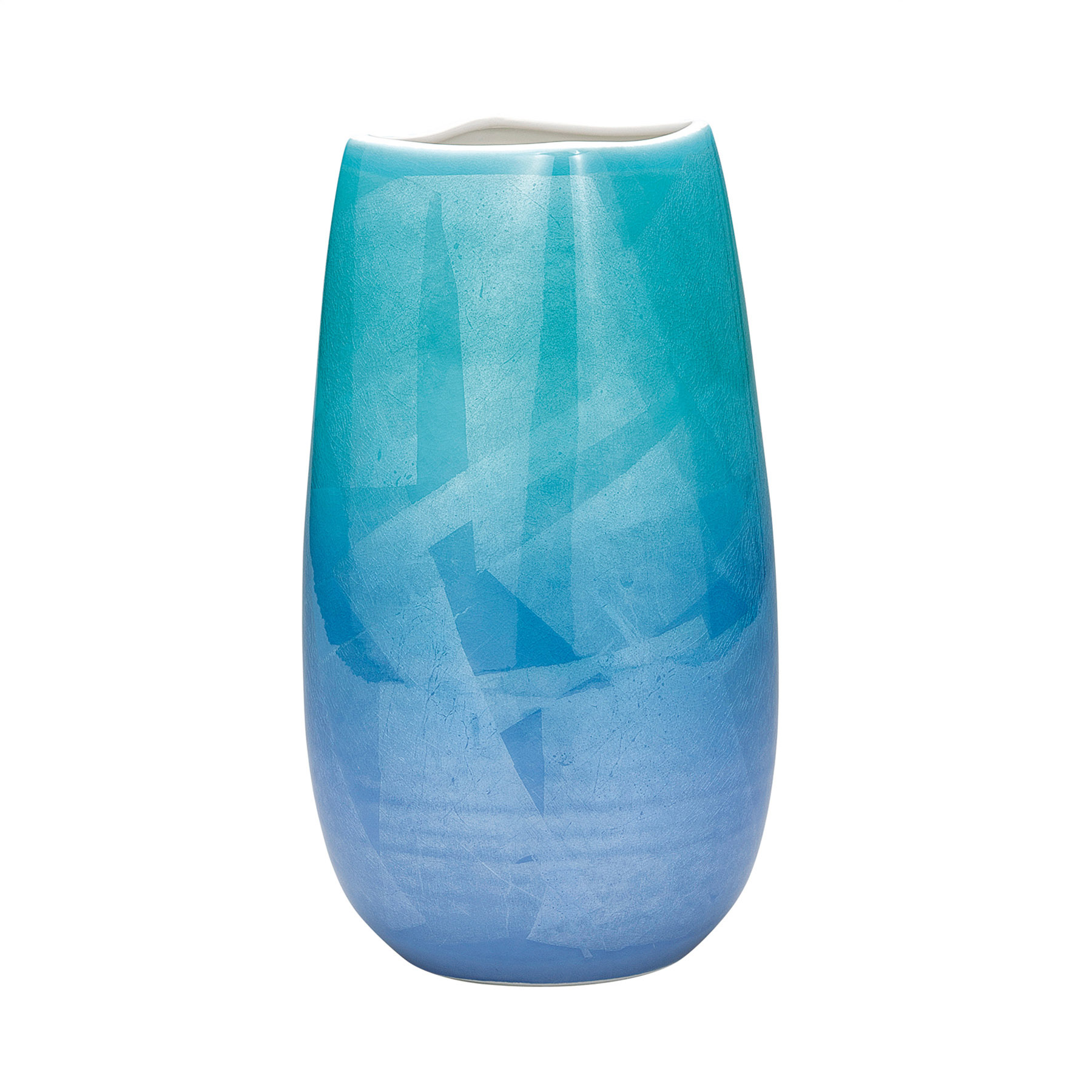 9号花瓶・二色銀彩