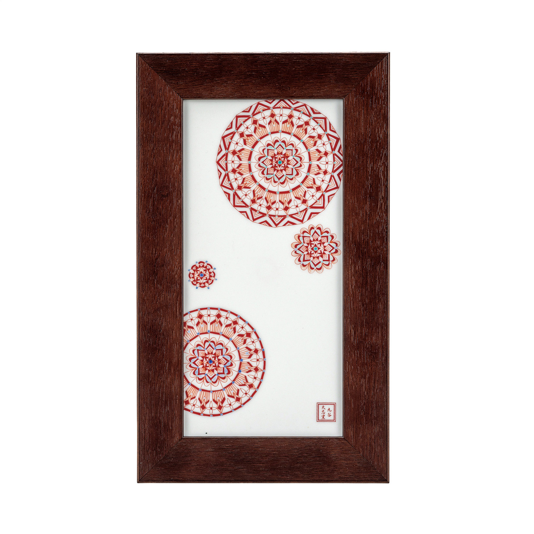 陶額・赤絵丸紋