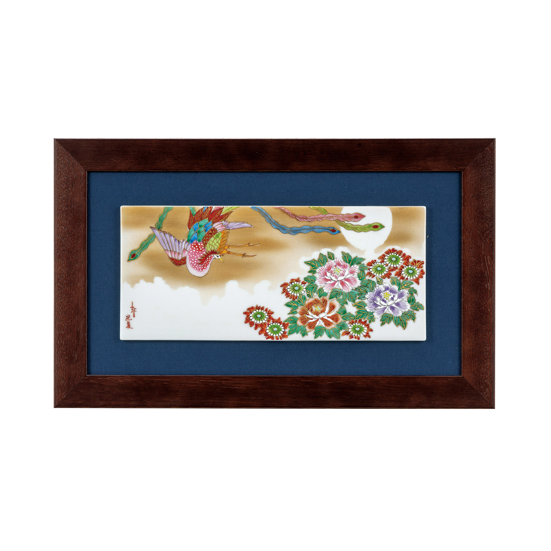 陶額・牡丹鳳凰