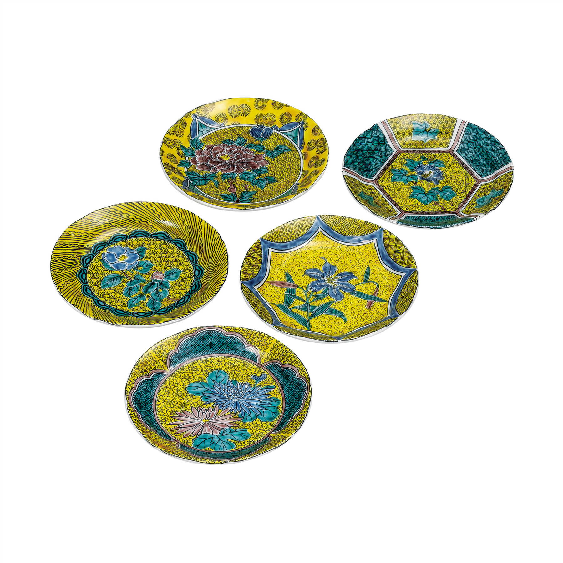 5.2号皿揃・吉田屋絵変り