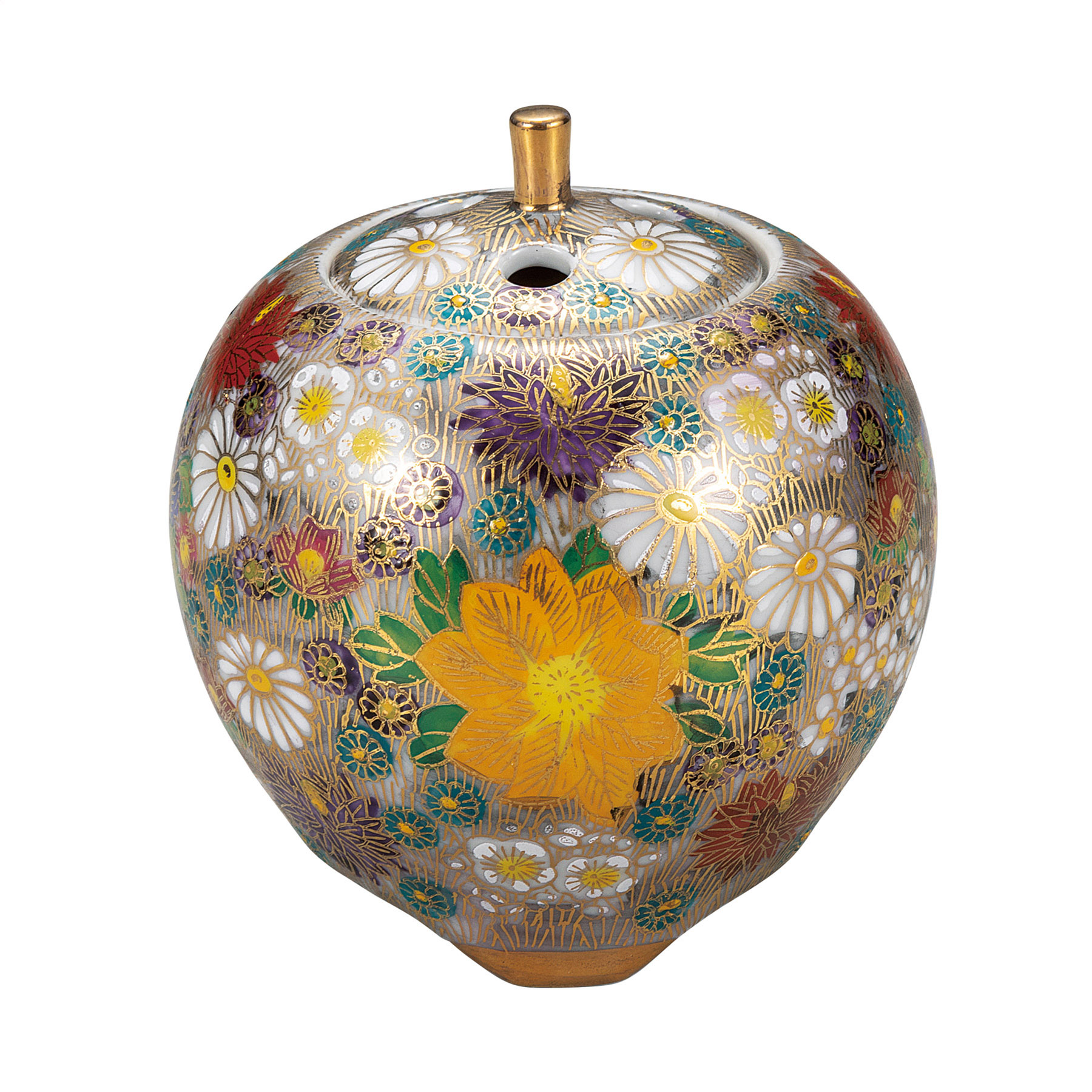 3号豆香炉・本金花詰