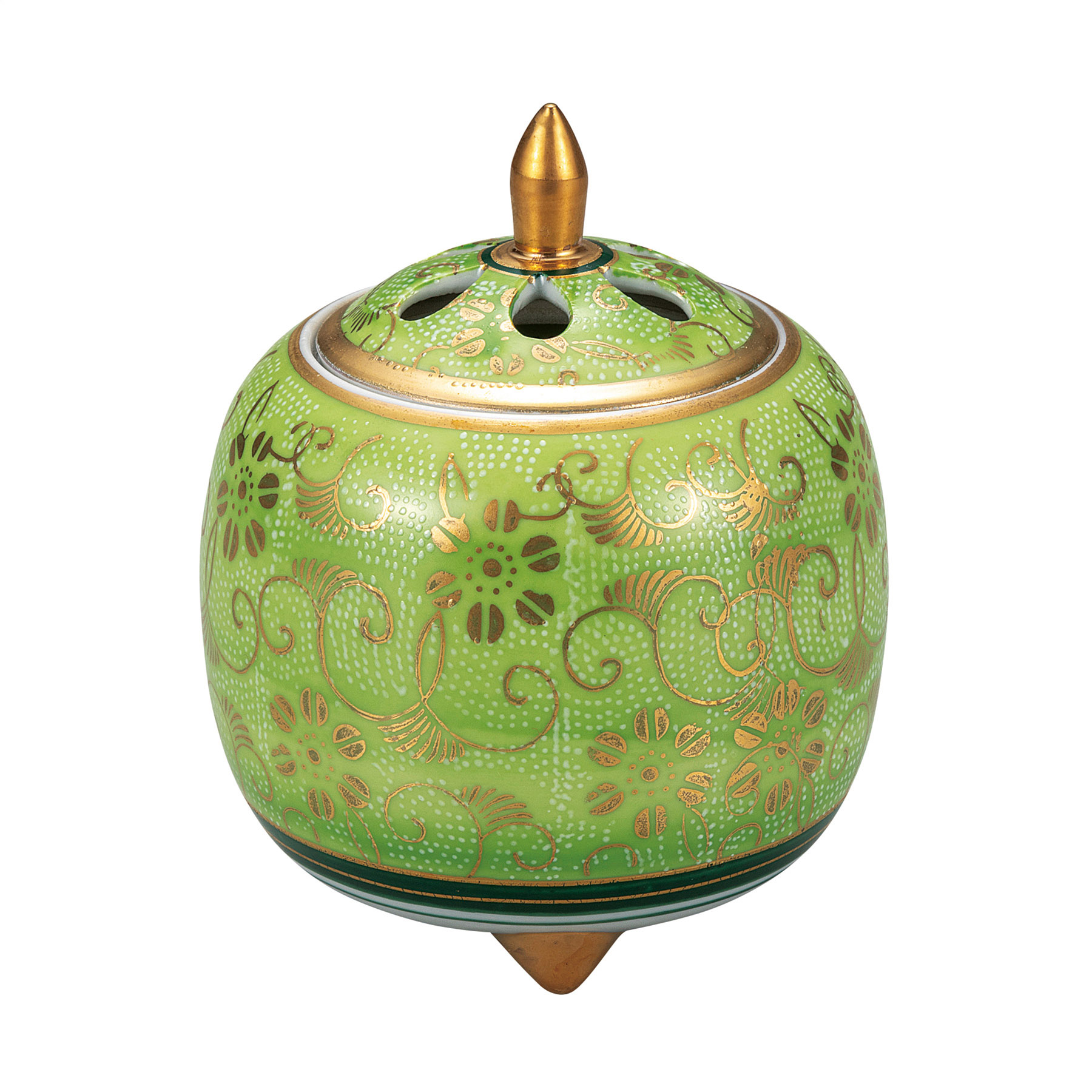 3.5号香炉・白粒鉄仙きみどり