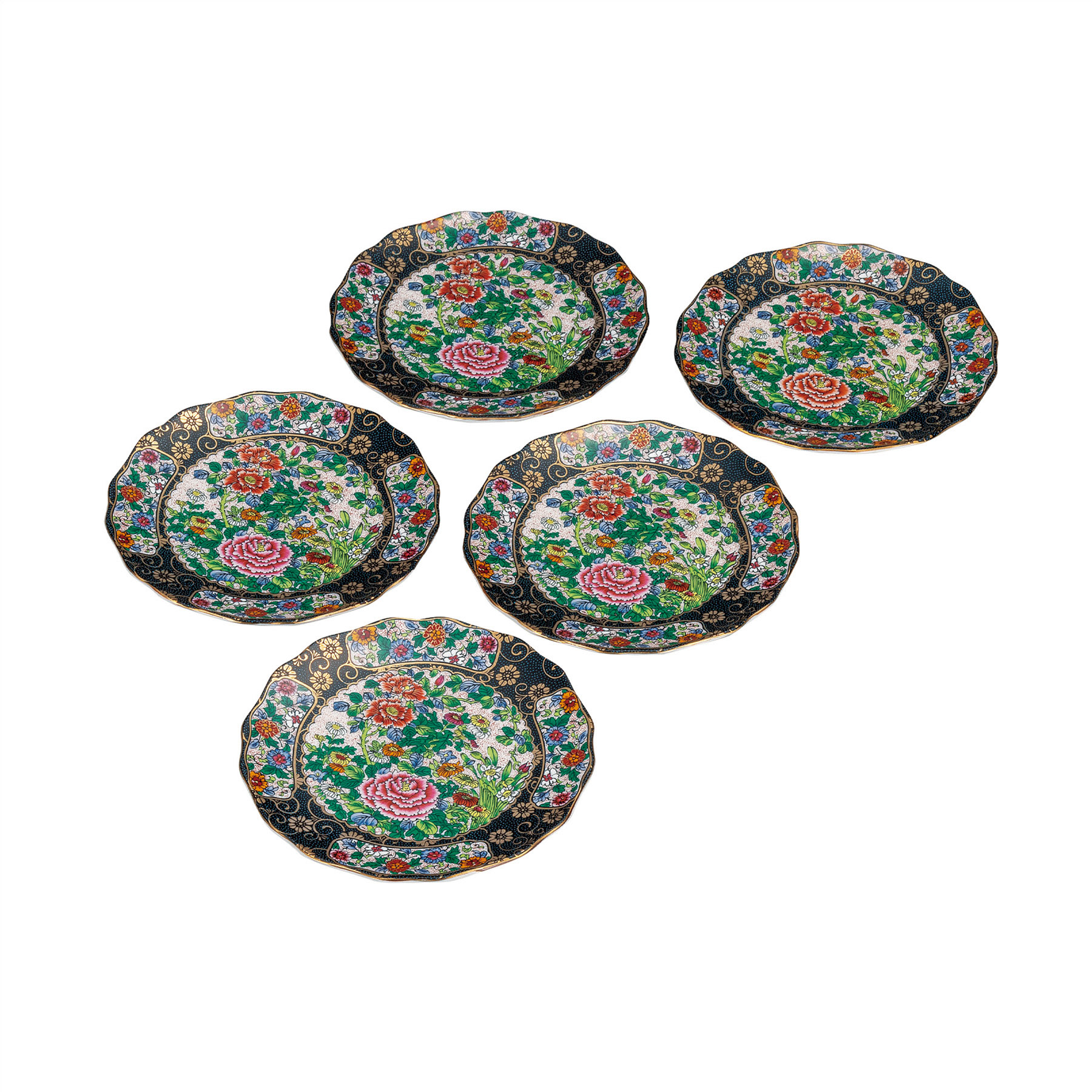 6号皿揃・錦絵