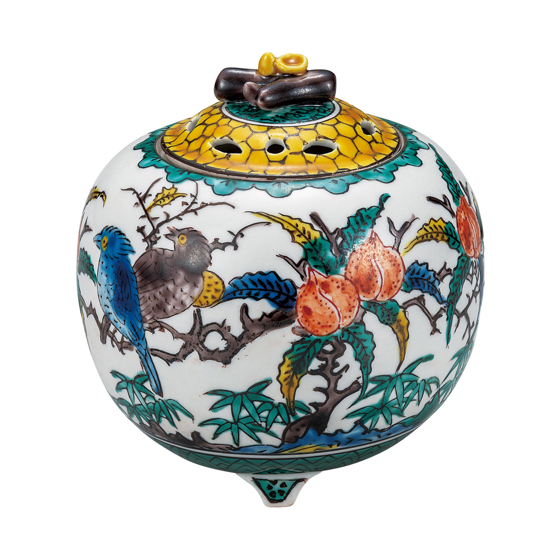 3.5号香炉・古九谷花鳥