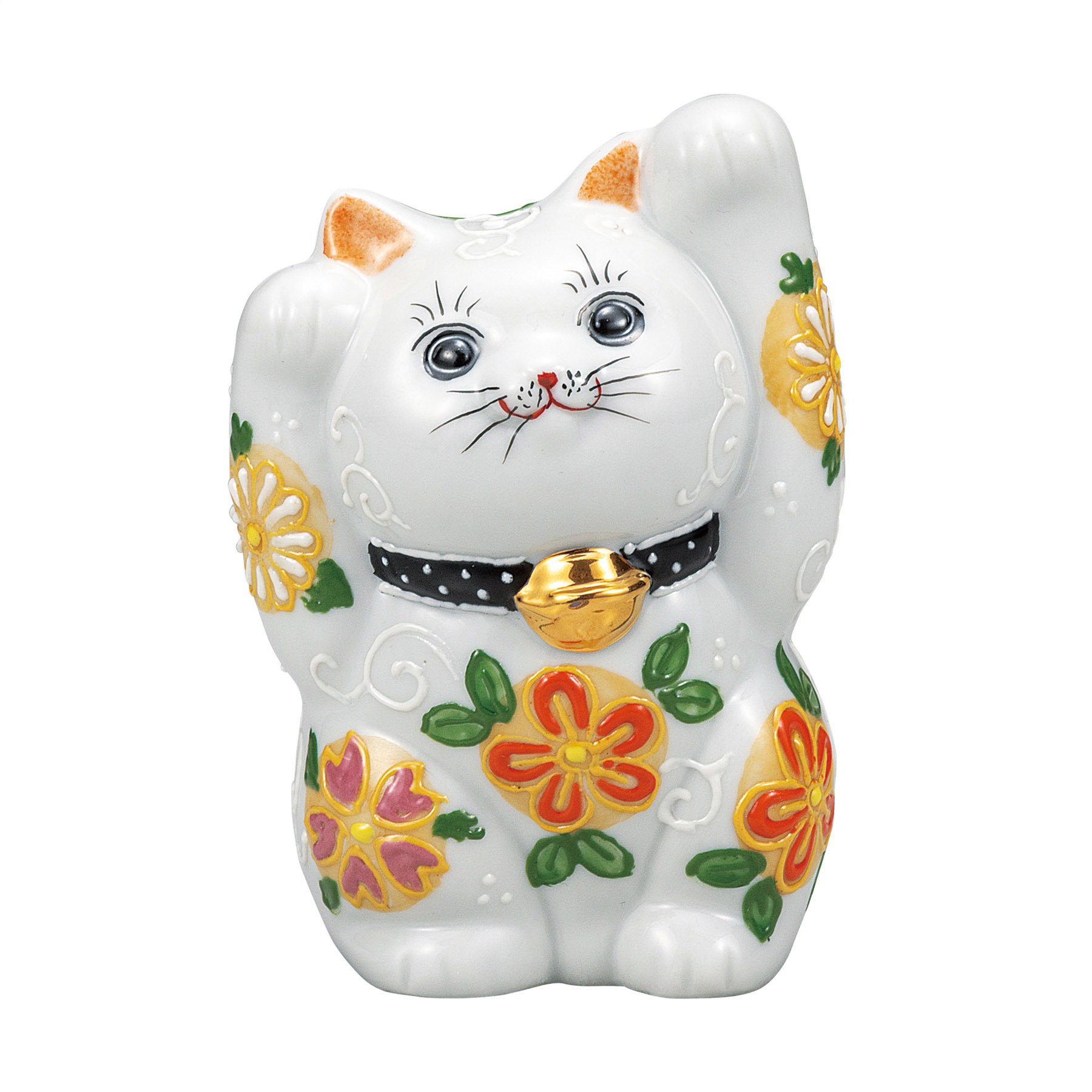 4号両手招き猫・花はな