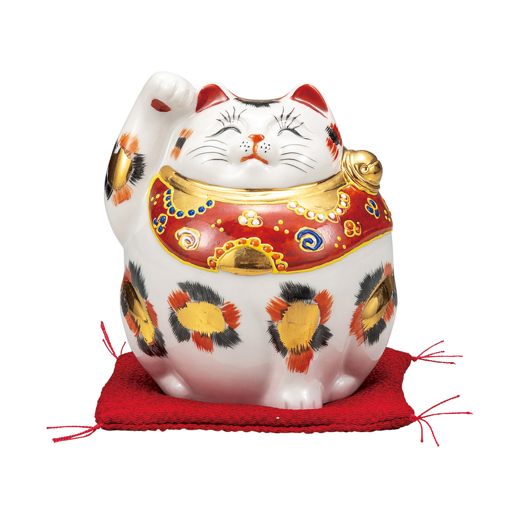 4号招き猫・金三毛（布団付）