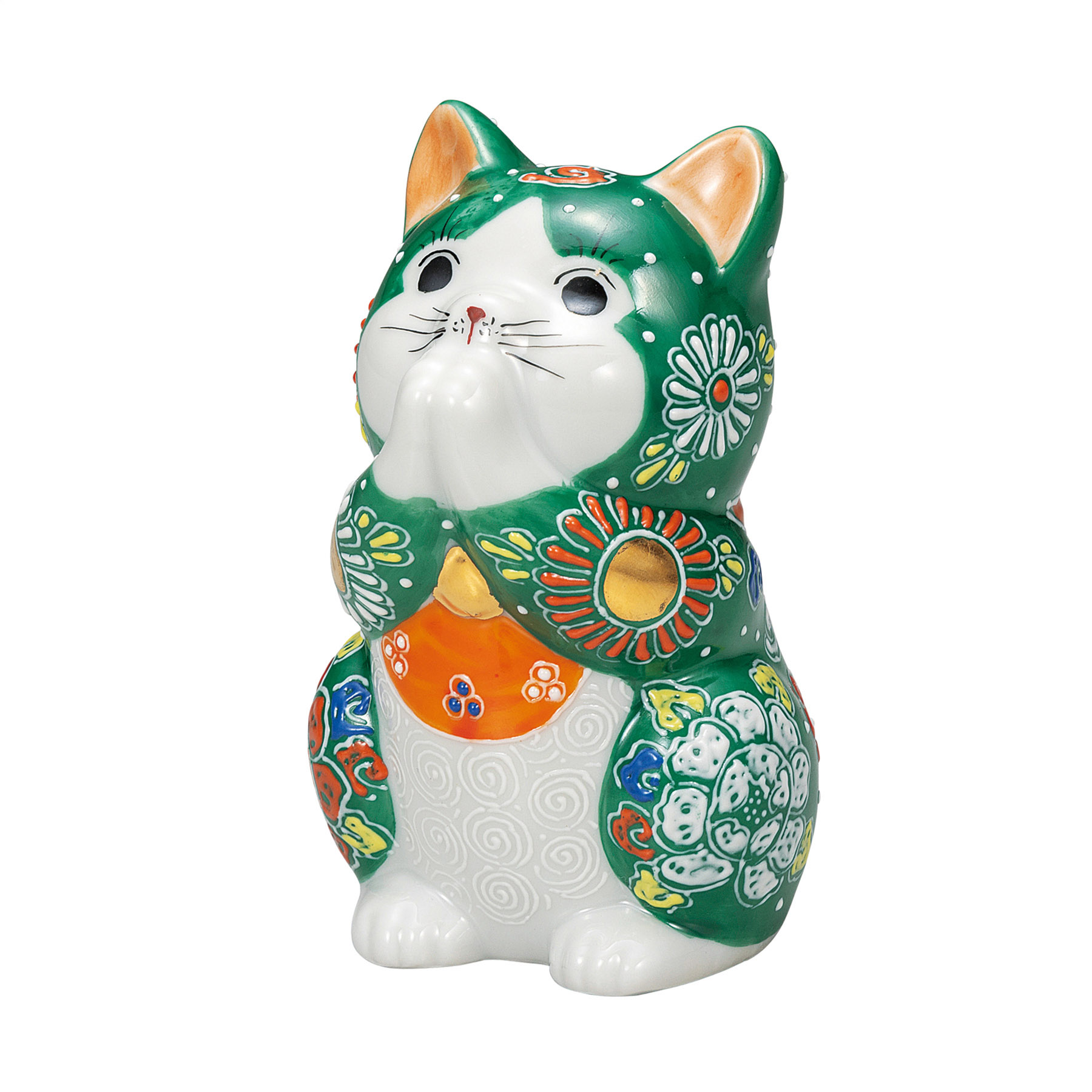 3.8号お祈り猫・緑盛