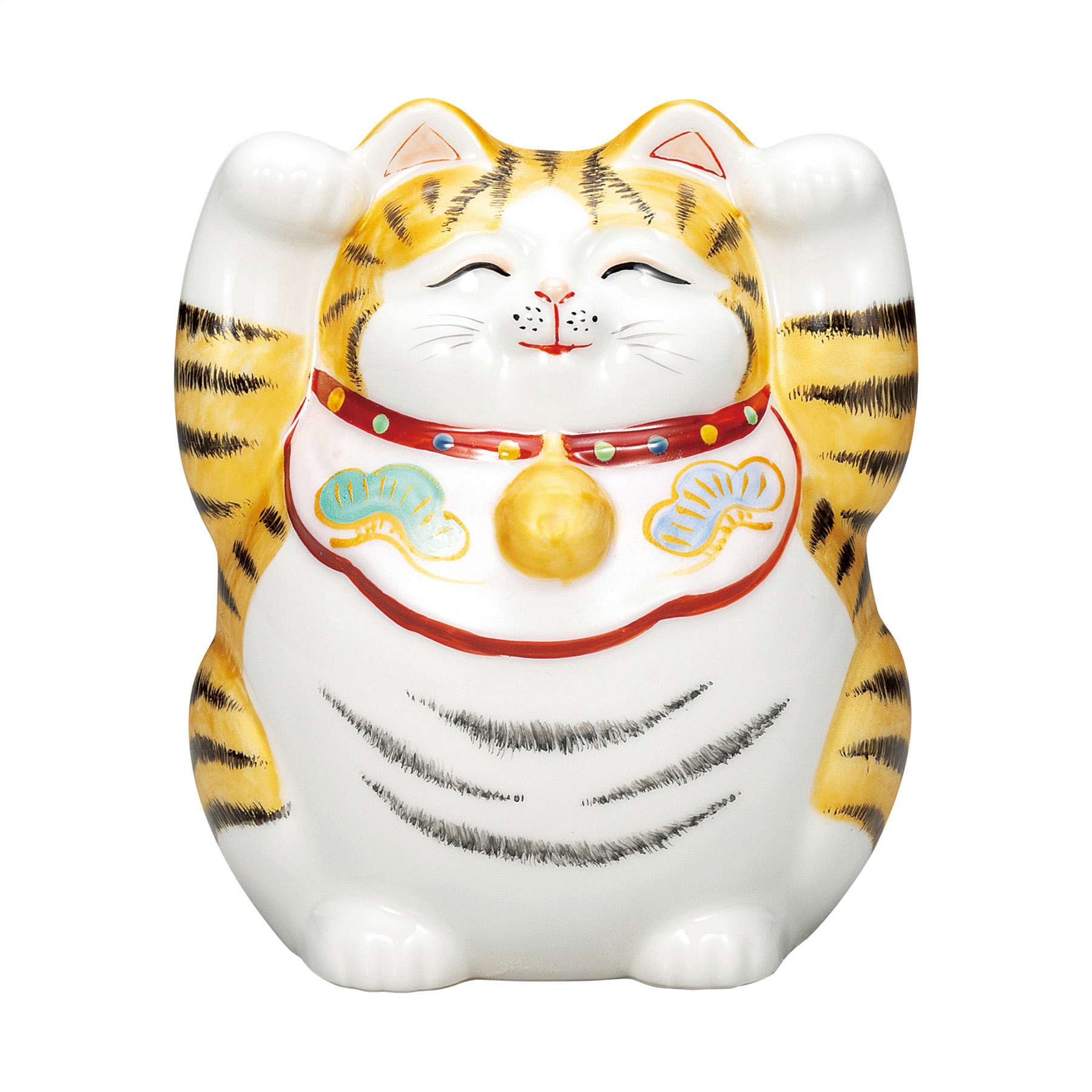 5.5号両手招き猫・金彩