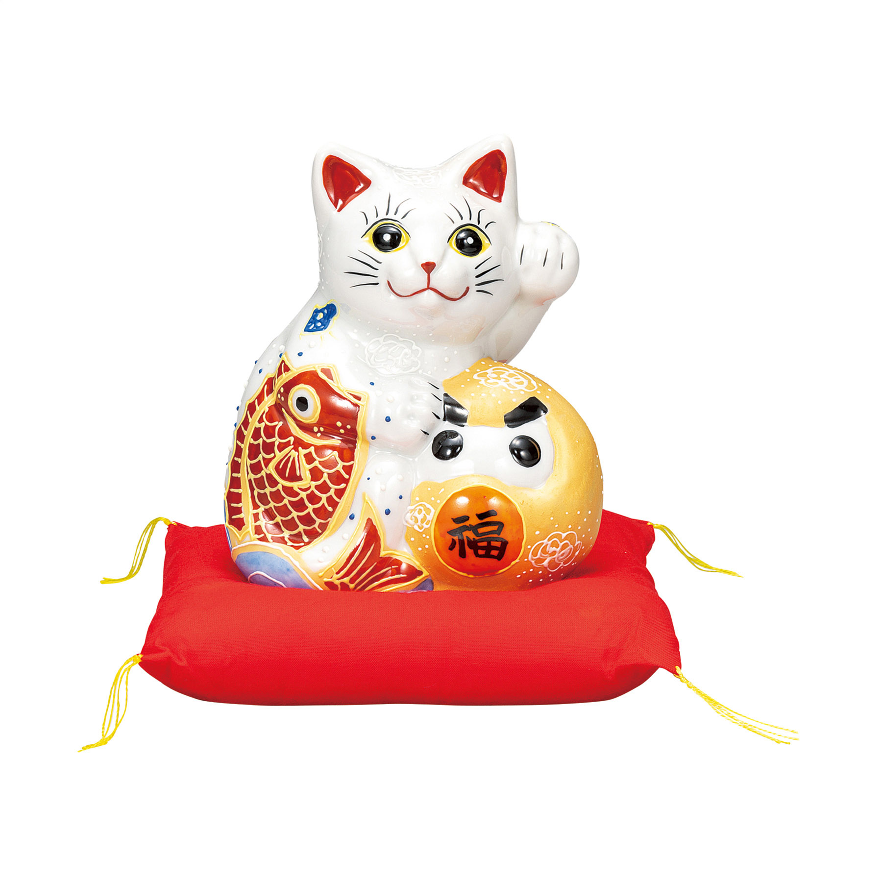 5号達磨招き猫・祝鯛（布団付）